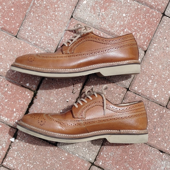 1901 Nordstrom Kyle Longwing Leather Brogues Sz 8M - Picture 3 of 13